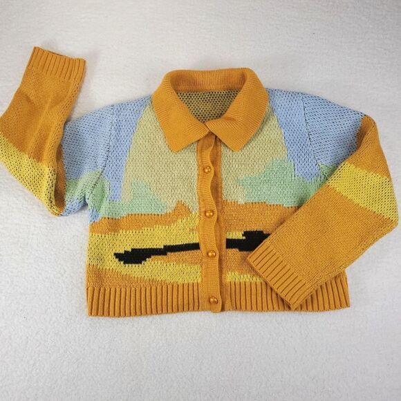 Ribbed Knit Cardigan Sweater - Picture 10 of 13